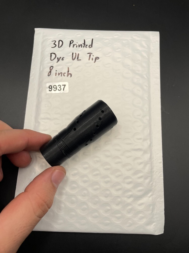 3D Printed Dye UL Tip 8 Inch