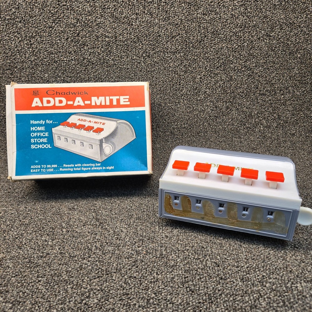 Vintage Chadwick Add-A-Mite Toy w/Box - Missing FacePlate