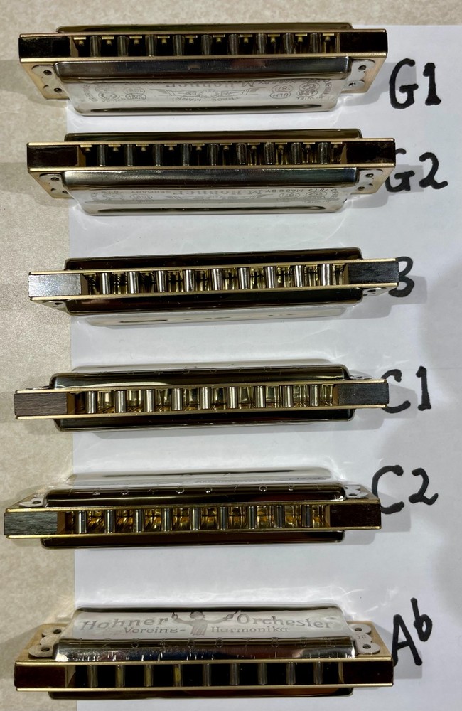 Harmonica Hohner Orchester vintage, various keys