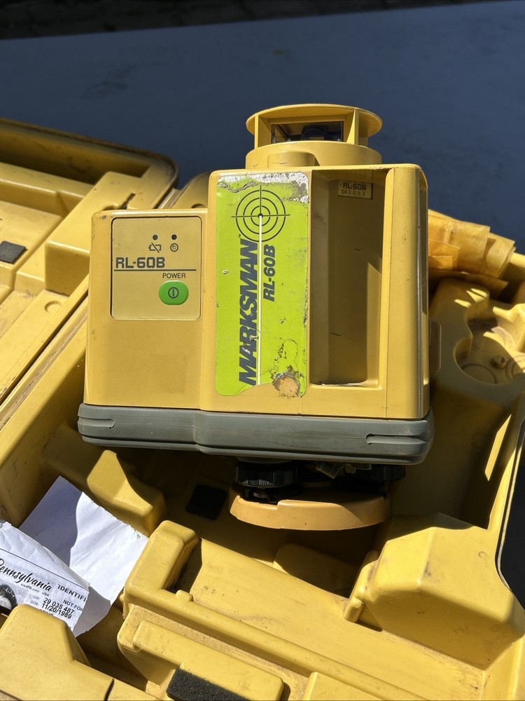 Topcon Marksman RL-60B Rotating Laser Level-With Hard Case-Untested