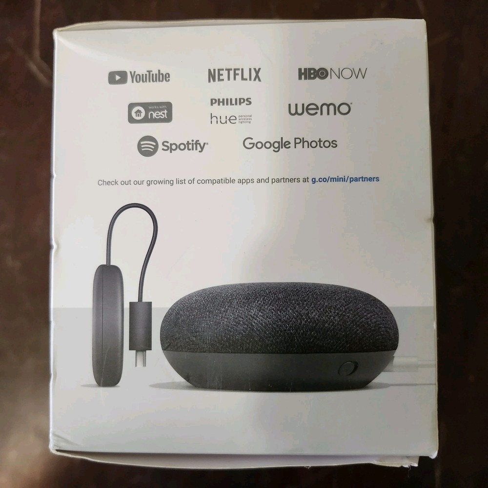 Google Smart TV Kit Home Mini + Chromecast Bundle New Sealed Voice Control