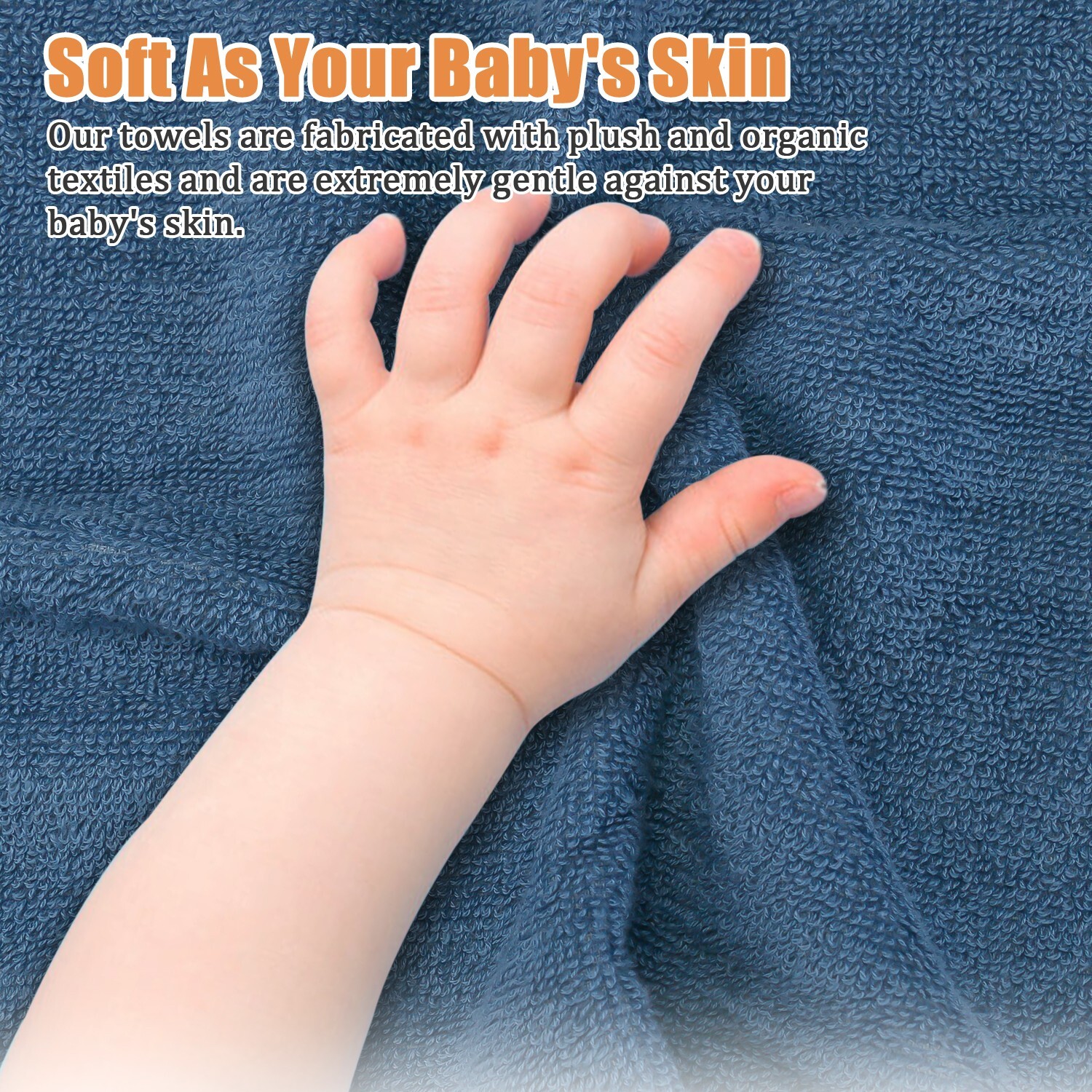 100% Cotton Premium Soft Towel 3PCS Soft Gold Luxury Absorbent Face Cloth Bath