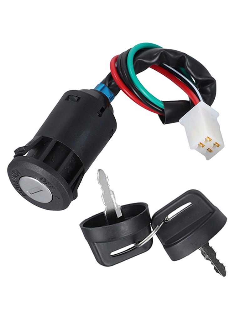 Reliable 4 Wire Ignition Key Switch Compatible with Chinese Dirt