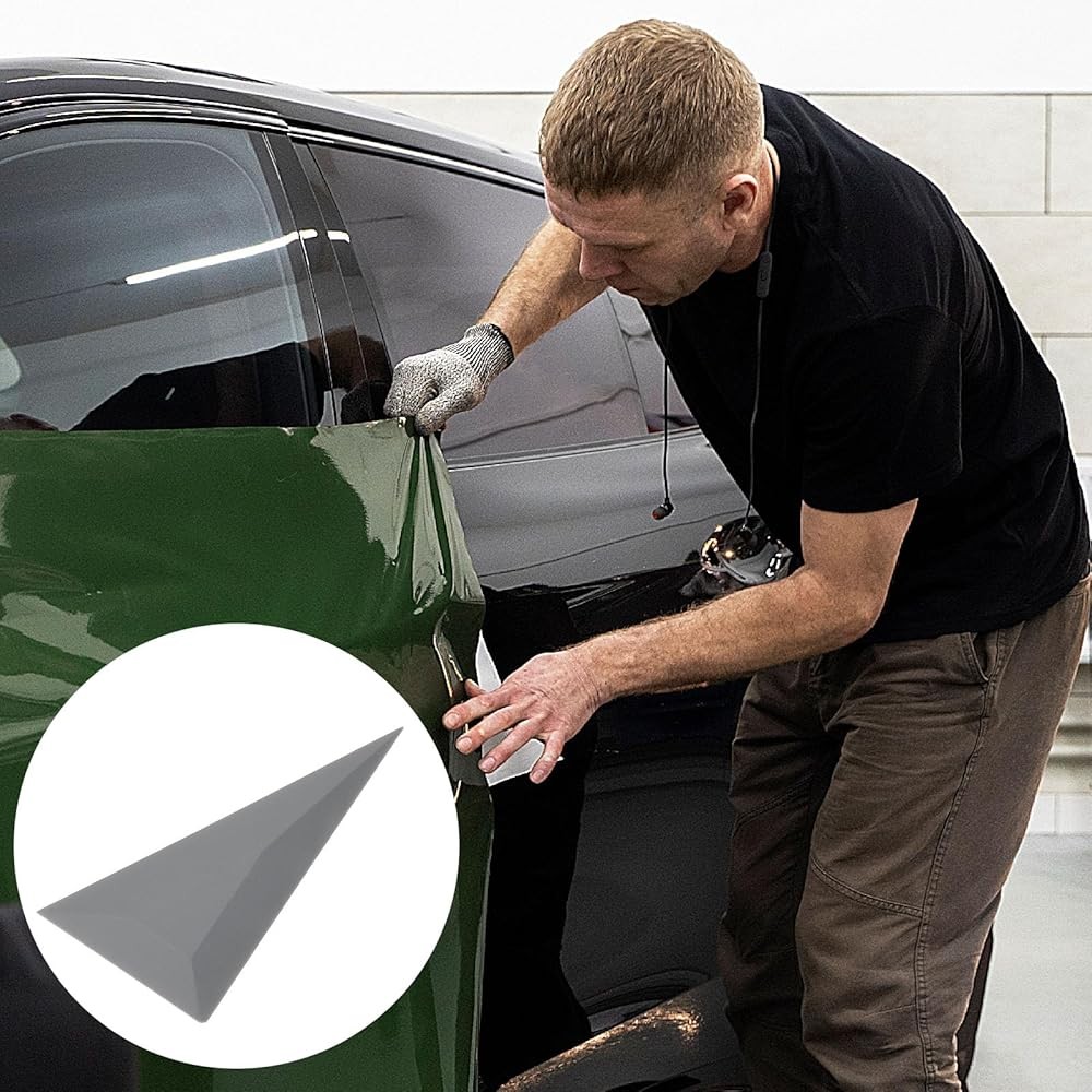 Window Tint Tool Kit - Triangle & Contour Squeees, Card Scraper, Vinyl