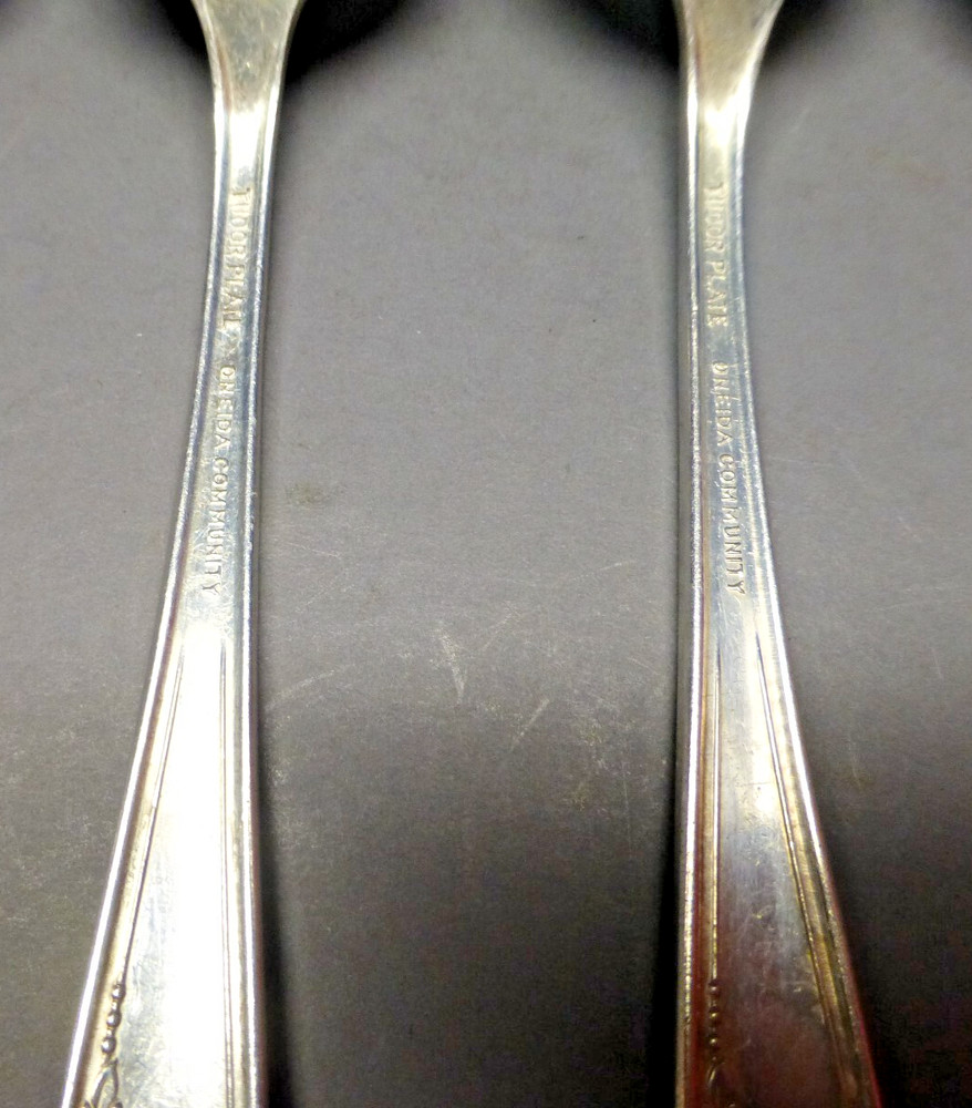 6 Tea Spoon Oneida Community QUEEN BESS II Tudor Silver Plate