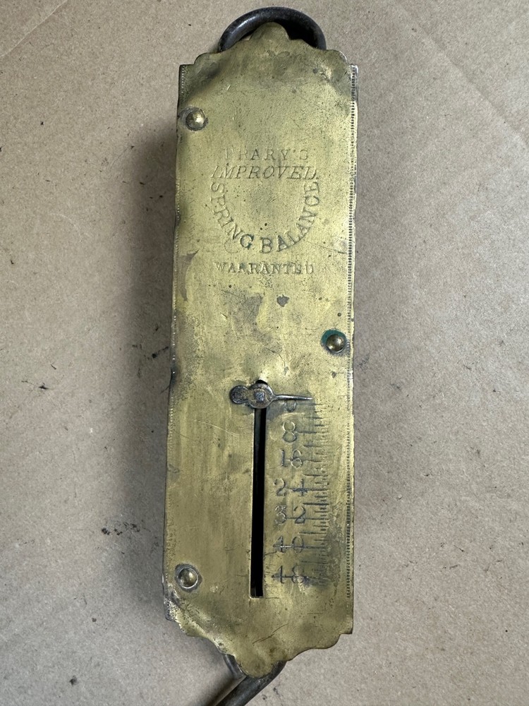 Vintage Frary's Improved Spring Balance 50 Pound Hanging Scale