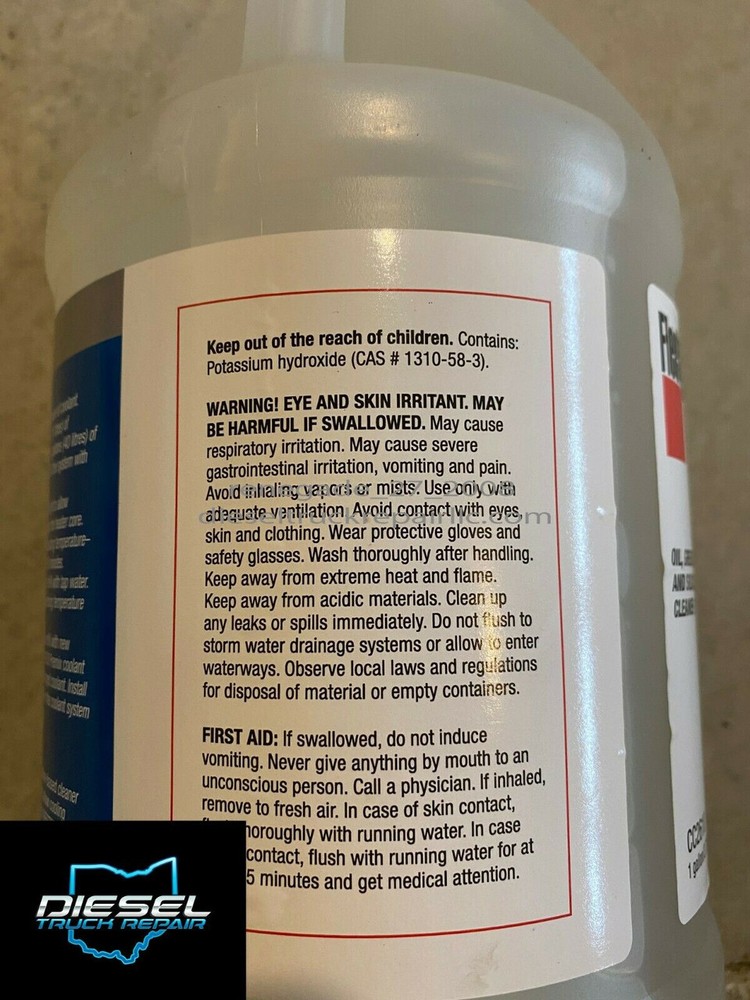 FLEETGUARD RESTORE COOLANT ADDITIVE SYSTEM CLEANER 1 GALLON CC2610