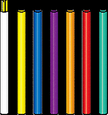 Goblets Straw Storage 100/pk Identification Artificial Insemination 10 mm Orange