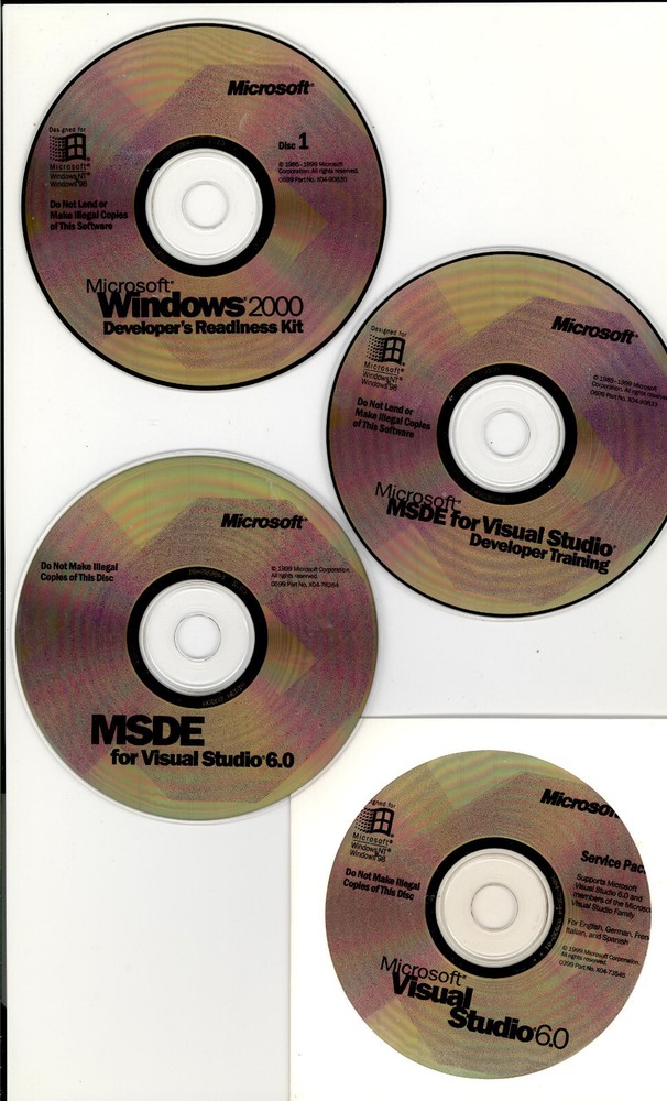 Microsoft Visual Studio 6.0 & msdn Library / Windows 2000