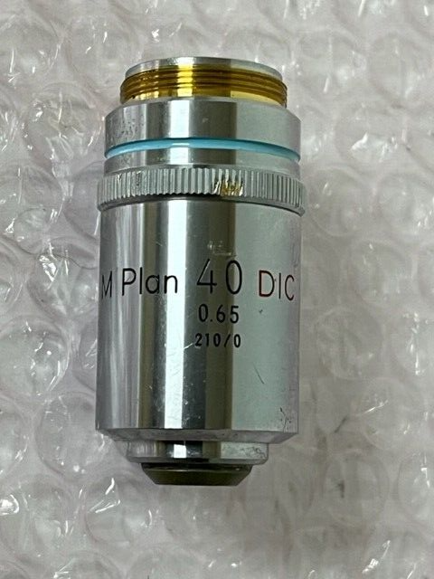Nikon M Plan 40 DIC Microscope Objective 40x 0.65 210/0 Pre-owned