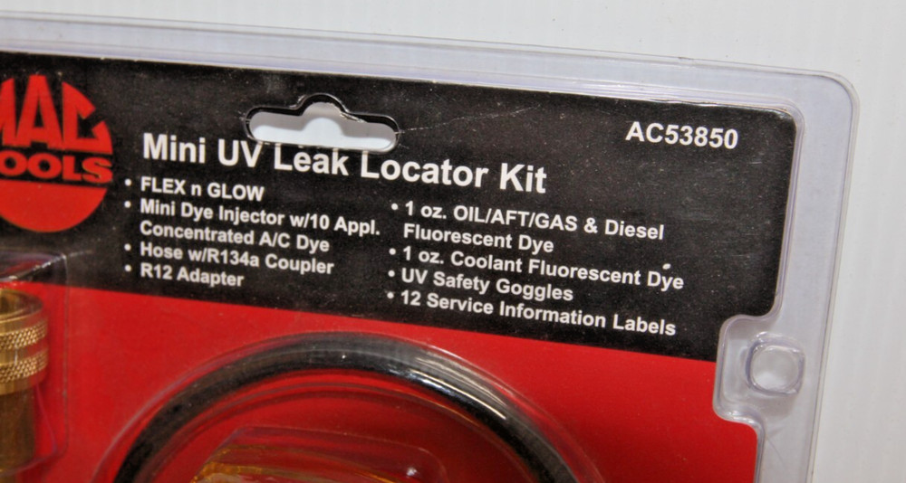 Mac Tools AC53850 A/C AC Mini UV Leak Locator Kit