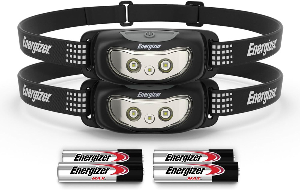 Universal+ LED Headlamp (2-Pack), Bright Head Lamp for Outdoors, Camping and Eme