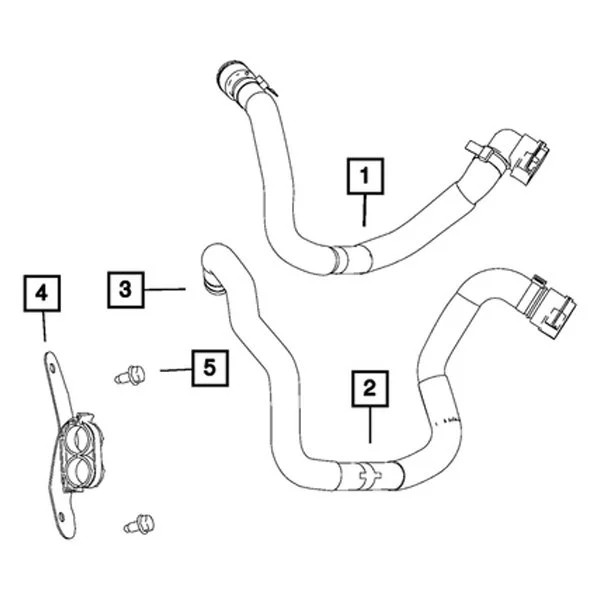Ram HVAC Heater Hose