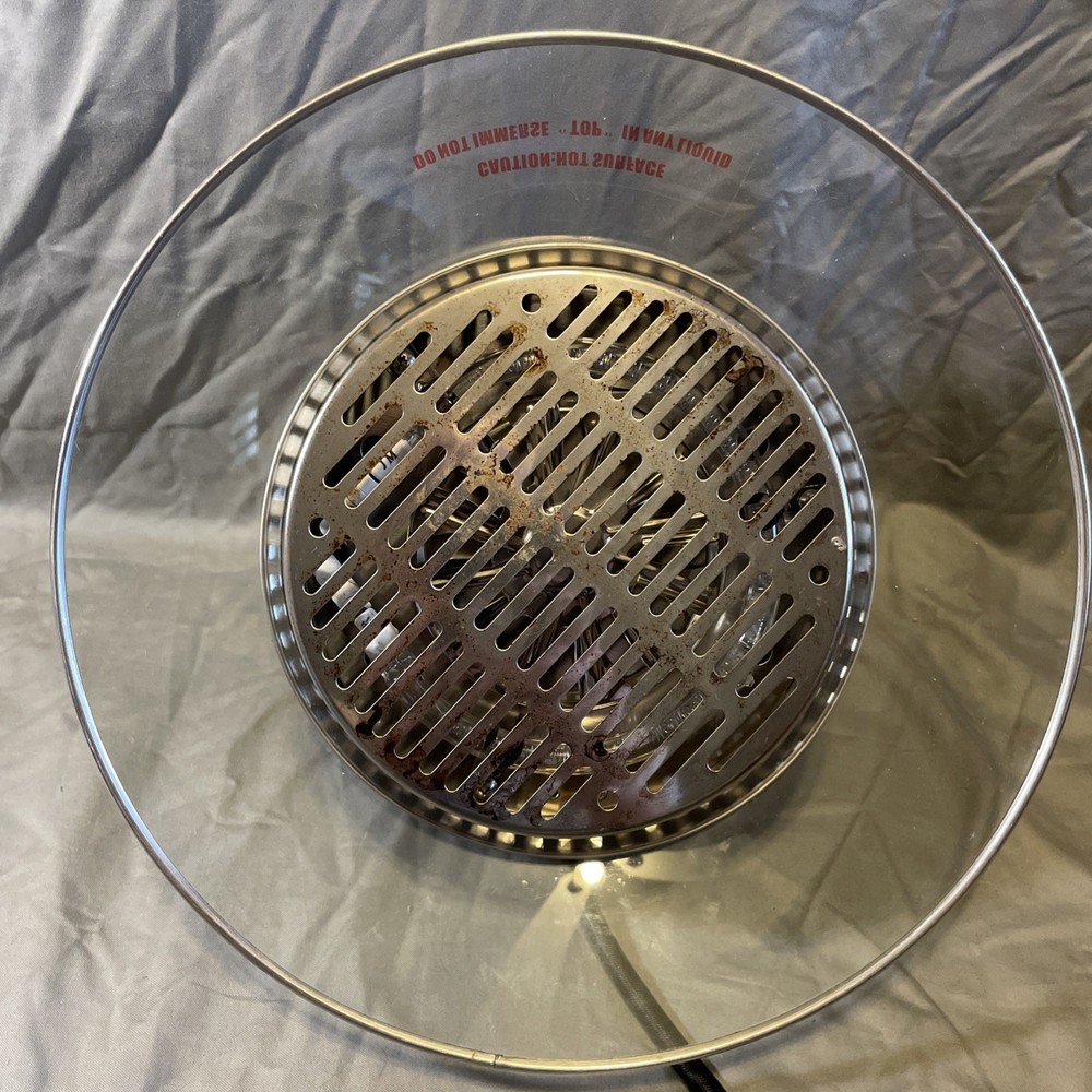 Replacement Sharper Image Super Wave Infrared Oven Time Temp Control Lid Tested