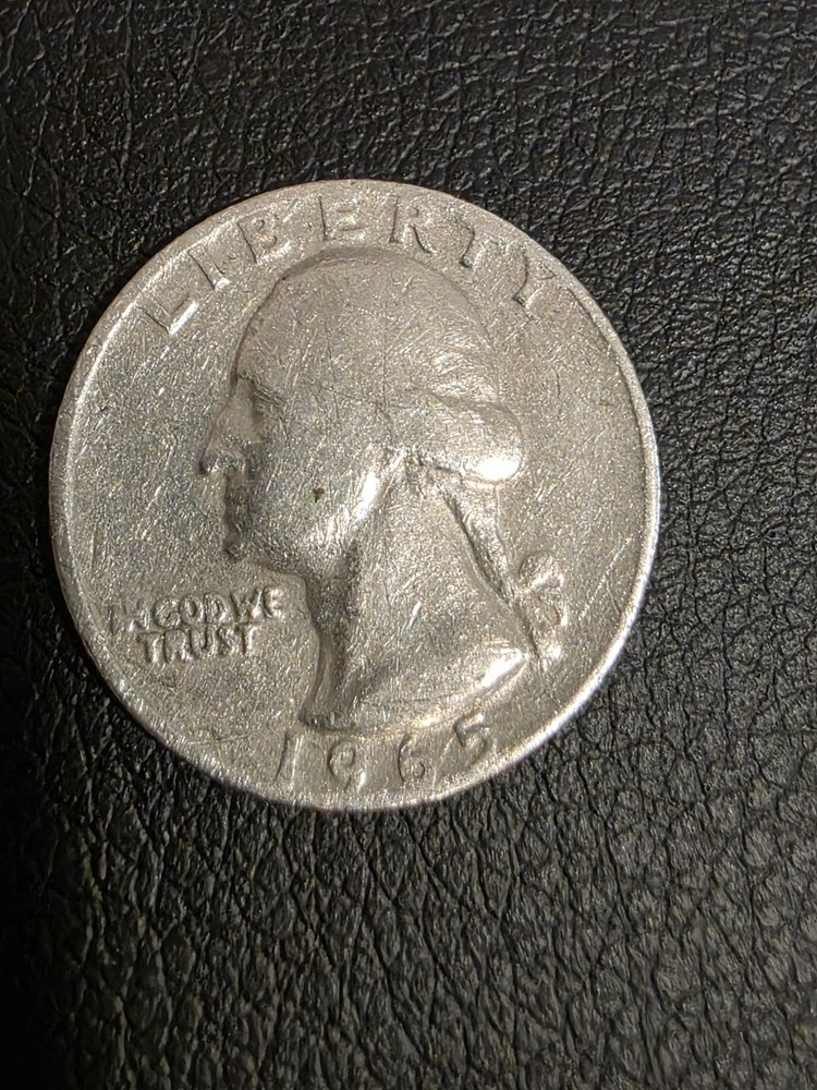 1965 Washington Quarter no Mint Mark Letter A's filled with Multiple Errors