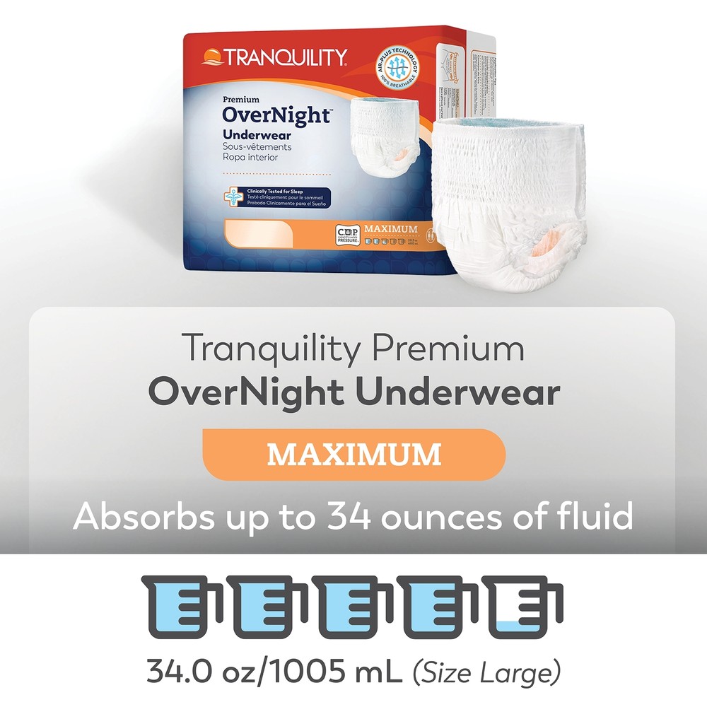 Tranquility Disposable Underwear 3X-Large 40 Ct