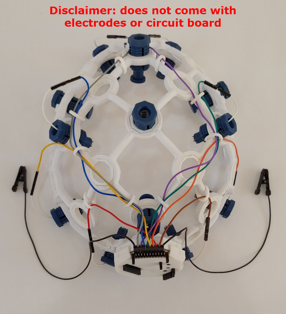 OPENBCI Ultracortex "Mark IV" EEG Headset MEDIUM 3D PRINTED with accessories