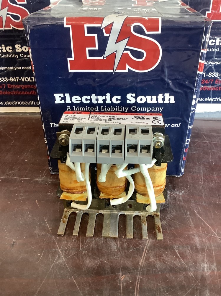 TCI KDRA3L Drive Reactor 3 Phase 600V Motor Amps 7.6
