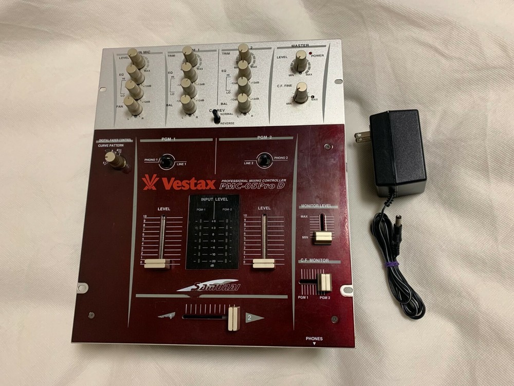 Vestax PMC-05 Pro D Samurai DJ Mixer Professional Mixing Controller
