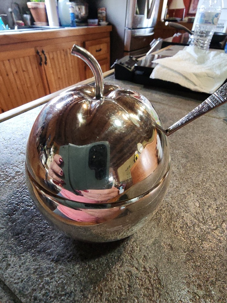 Vintage Apple Jam Jar with Spoon