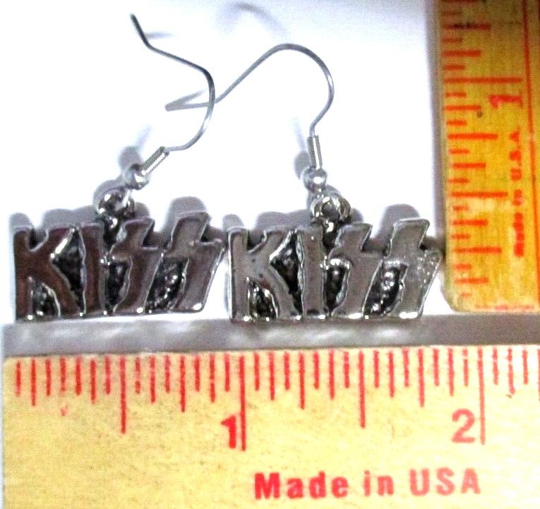 Kiss earrings vintage collectible rock band concert music jewelry memorabilia