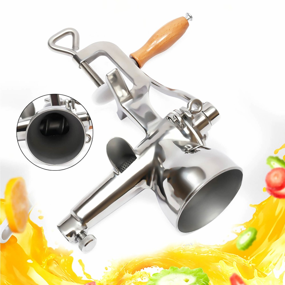 MANUAL JUICER WHEAT GRASS JUICING VEGETABLE EXTRACTOR HAND PRESSED SINGLE AUGER