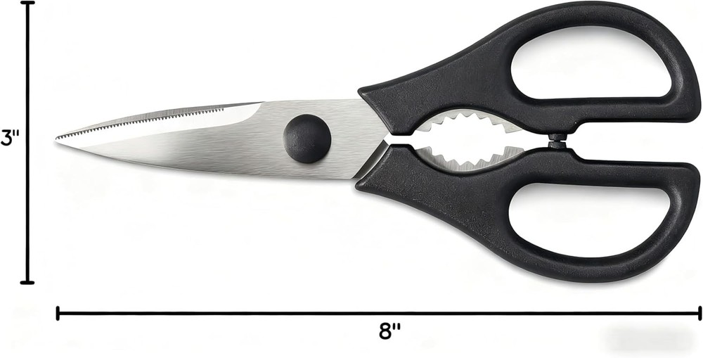 Wustoff Kitchen Scissors, Pull-Apart Kitchen Shears – Heavy-Duty Stainless St...