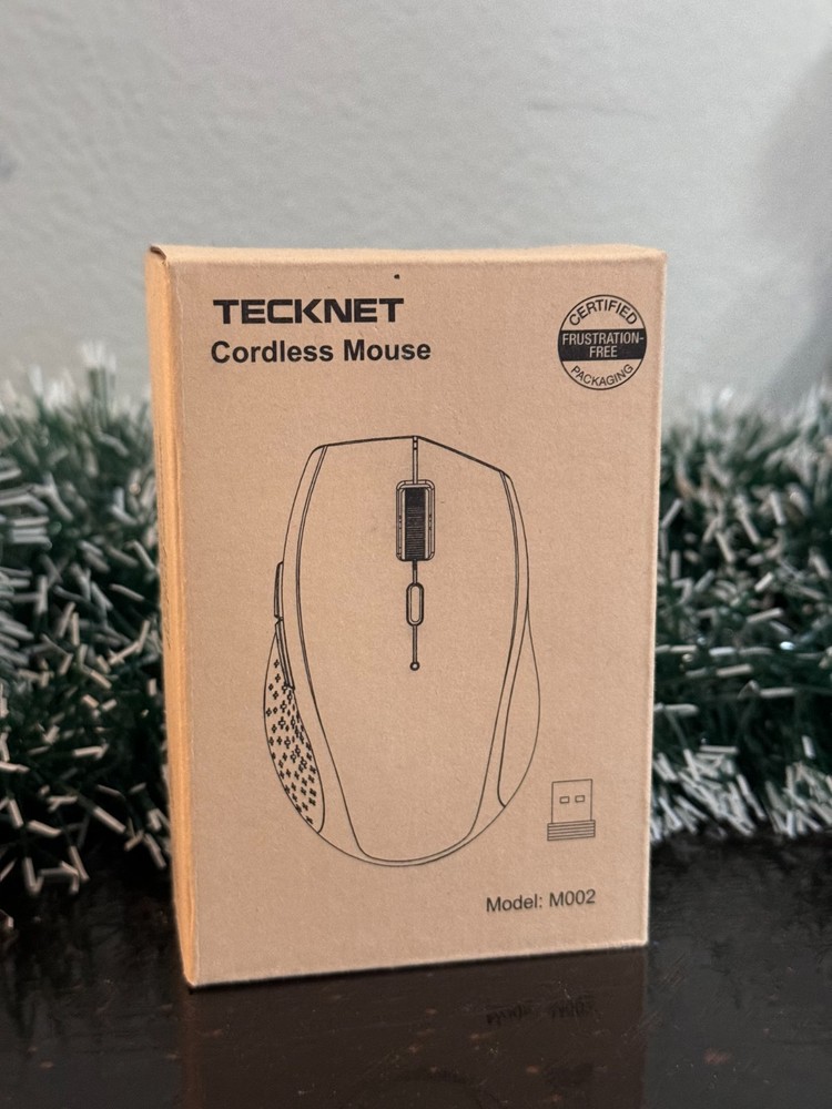 TECKNET Wireless Mouse 2.4G USB Optical Mouse for Laptop PC – NEW