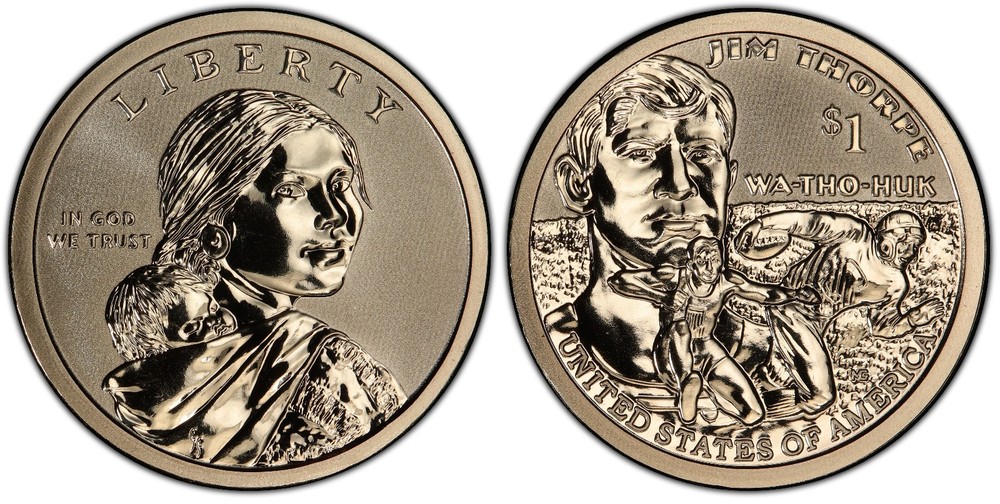 2018-S $1 Native American, Reverse Proof from 50th Anniversary Set