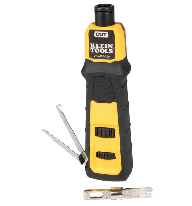 VDV427-300 Impact Punchdown Tool 66/110 Blade, Adjustable Force, Pick & Spudger