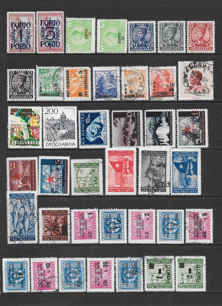YUGOSLAVIA       VARIOUS MINT & USED - POSTAGE/BOB ISSUES       1876 - 1883