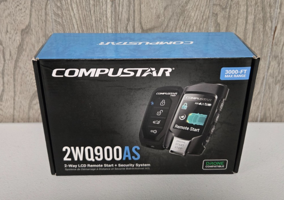 Compustar CS2WQ900-AS 2-Way LCD 3000-FT Max Range Remote Start + Security System