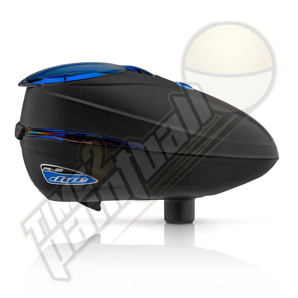 Dye Rotor R2 Electronic Paintball Hopper Loader - ICE Black / Blue