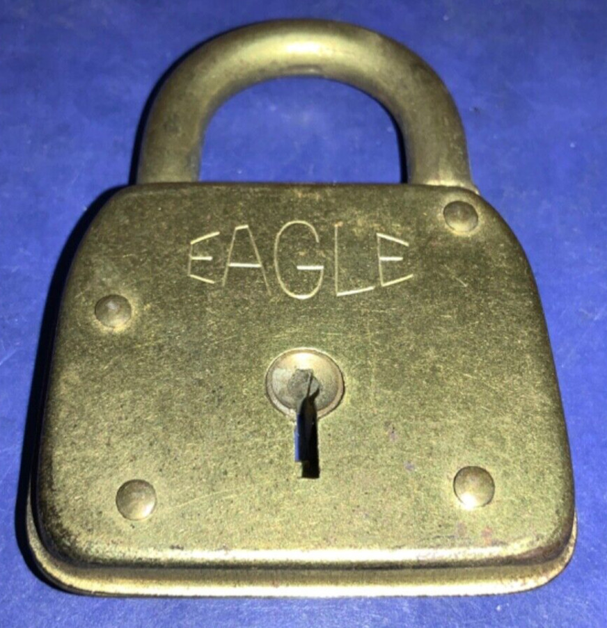 Vintage Eagle Lock Co. 3” Lock - NO KEY - AS IS