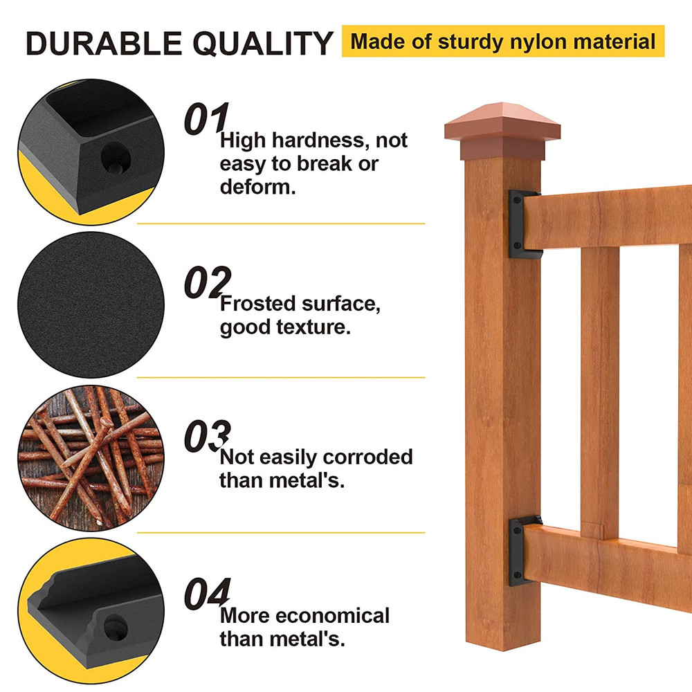 Deck Railing Bracket, 60PCS Deck Railing Connectors for 2X4 Wood Post with 360PC