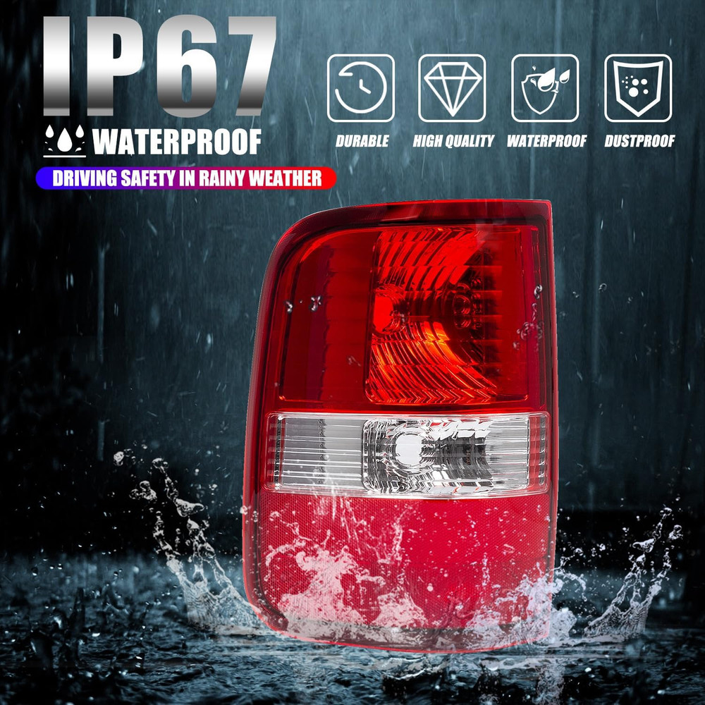 2004-08 F-150 Left Driver Side Tail Light–Compatible Replacement