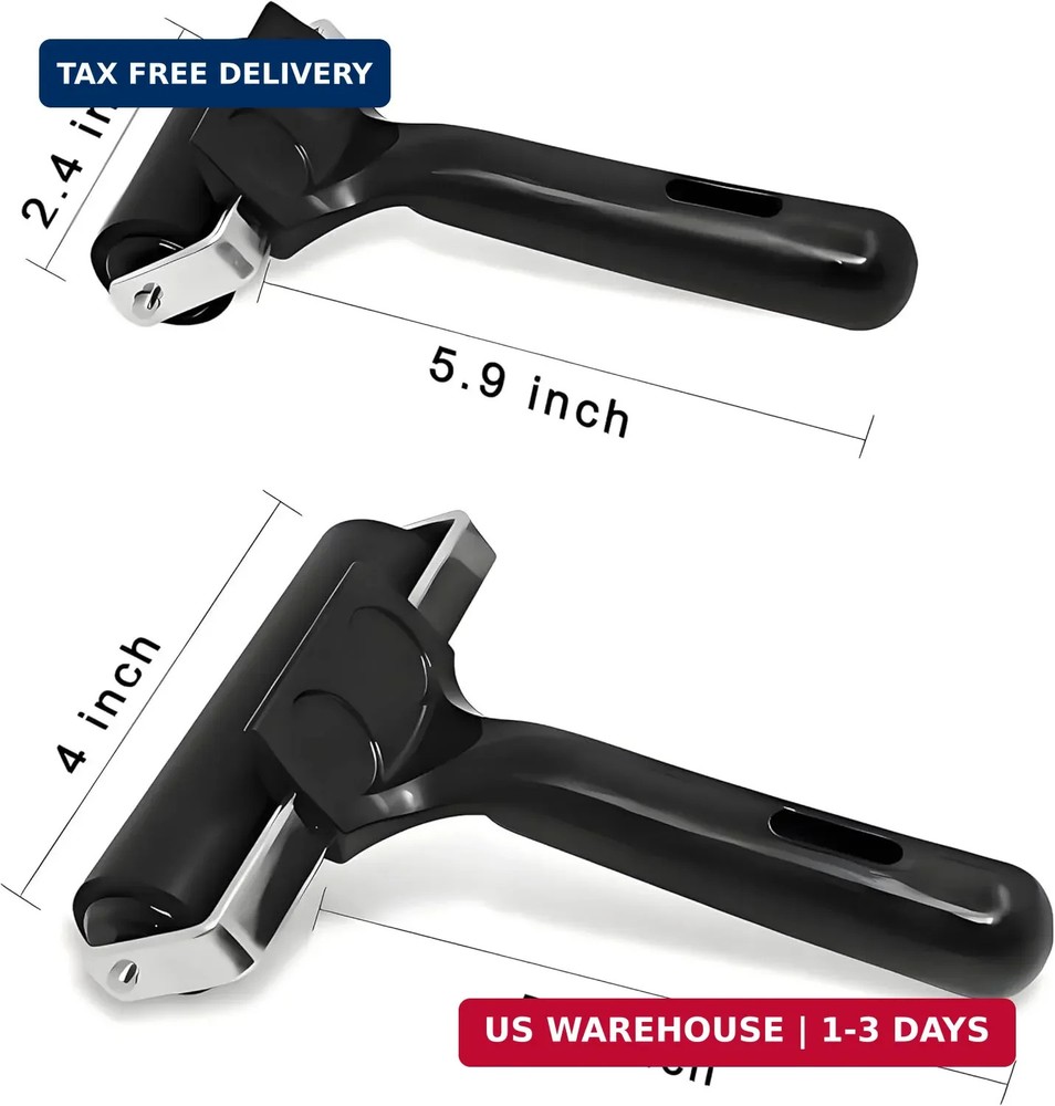 2 Pack Brayer Rollers, Professional Rubber Art Rollers with Comfortable Hand Fee