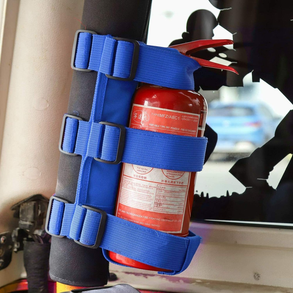 Auto car Roll Bar Fire Extinguisher Adjustable Mount Bracket for Jeep Wrangler