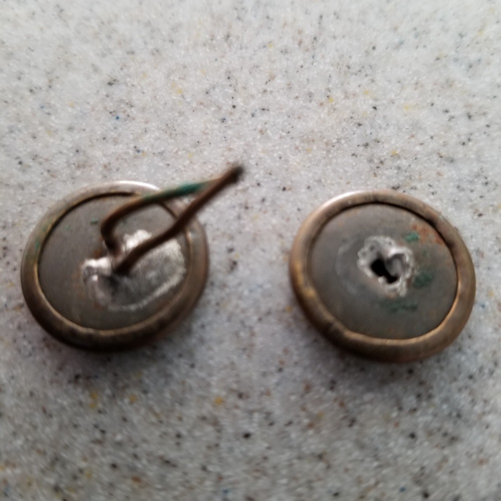 US Army WW1 Visor Hat Side Buttons 1/2"