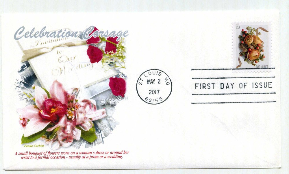 5200 Corsage, Panda Cachets, FDC