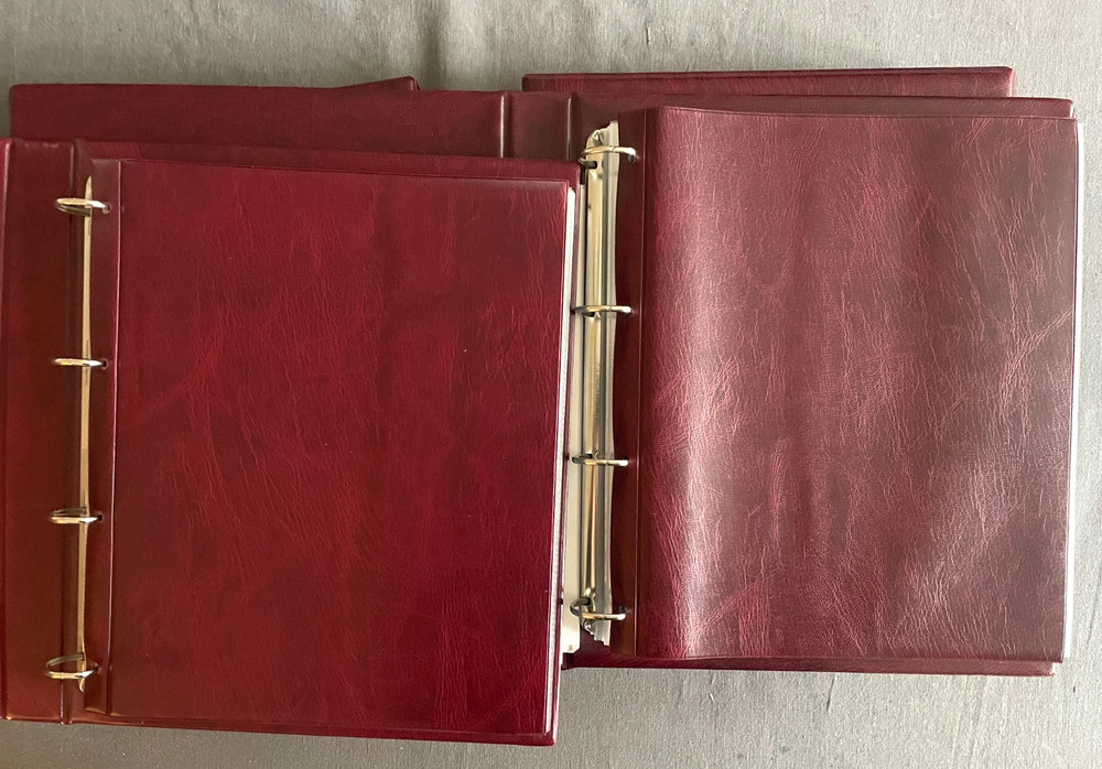 Royal Mail FDC albums with slipcases and 20 inserts x 2