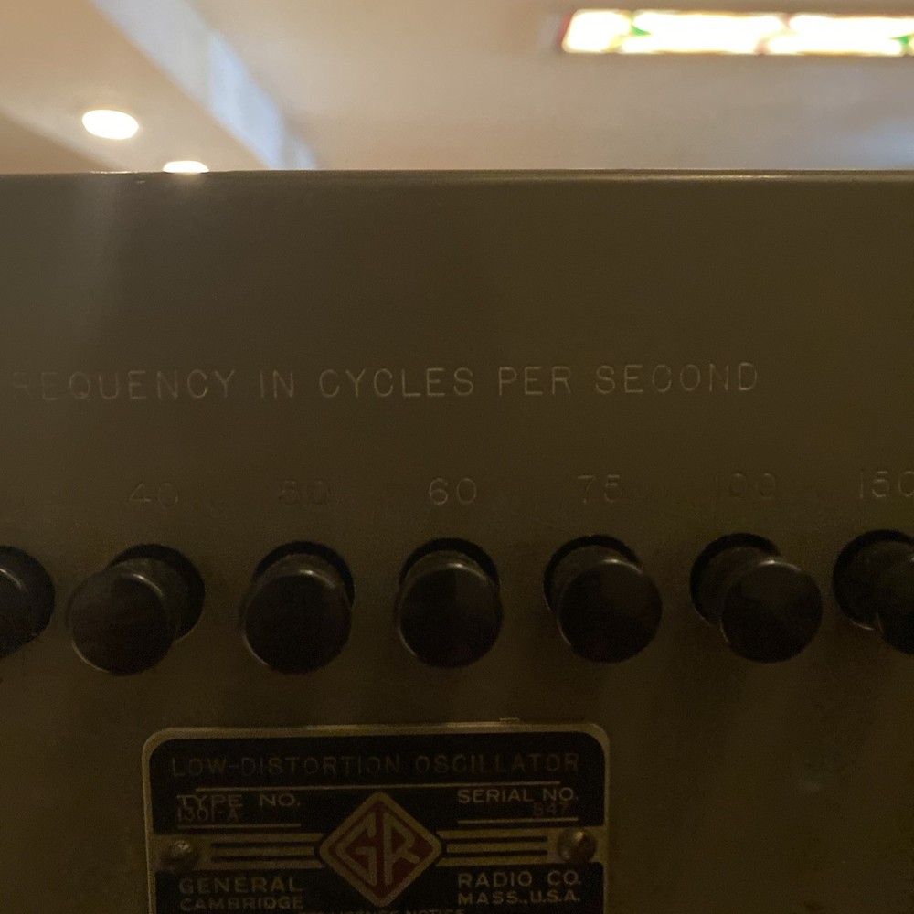 1940s General Cambridge Low-Distortion Oscillator 1301-A UNTESTED