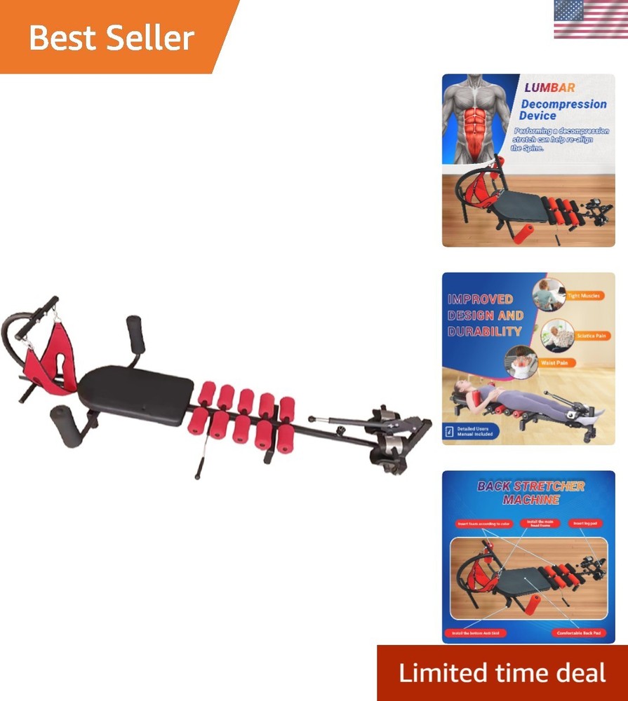 Lumbar Decompression Table with Cervical Traction by Lumbar Bench Pro|Realign...