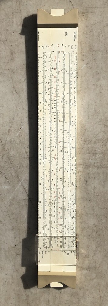 British Thornton Slide Ruler In Plastic Case