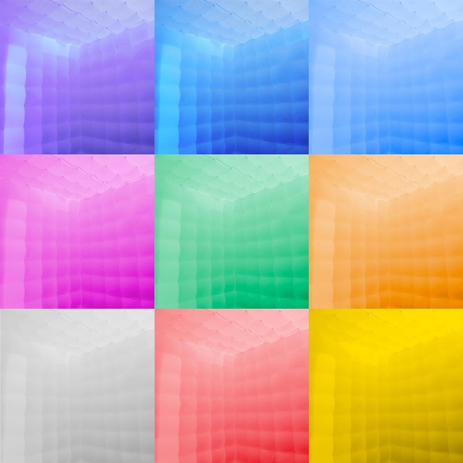 Inflatable Photo Booth Portable Shooting Photobooth Tent Enclosure Kit W/LED