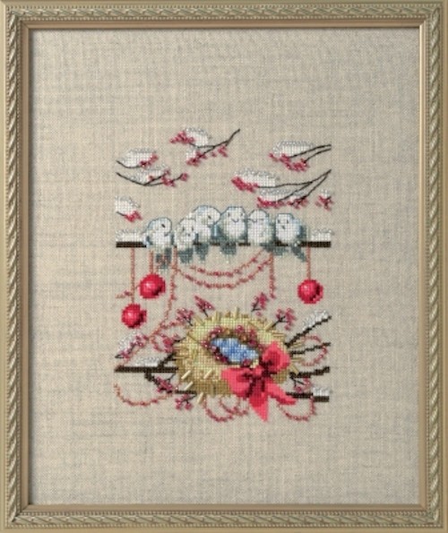 Nora Corbett Cross Stitch Pattern - NC276  Winter nest