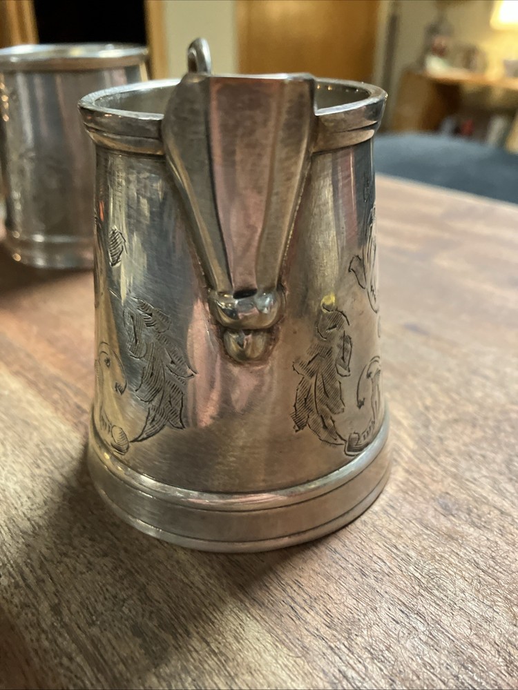 William Adams Silverplate Creamer and Sugar Set
