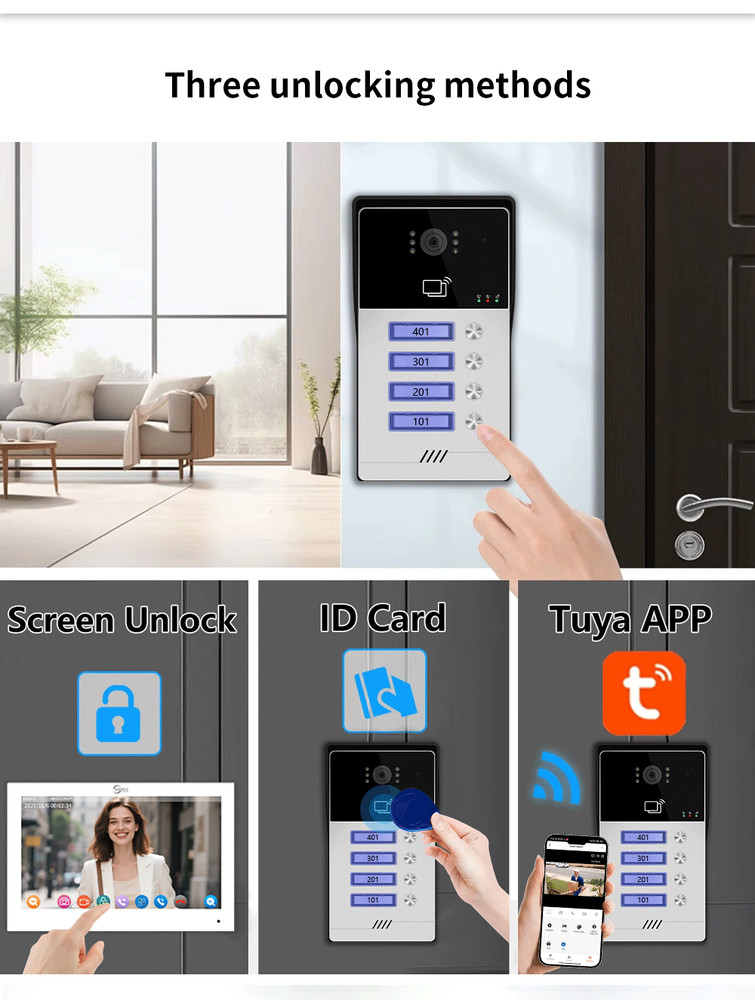Tuya Smart 7-Inch Touch Panel (2 Pack) | with Motion Sensor & 2-Way Audio