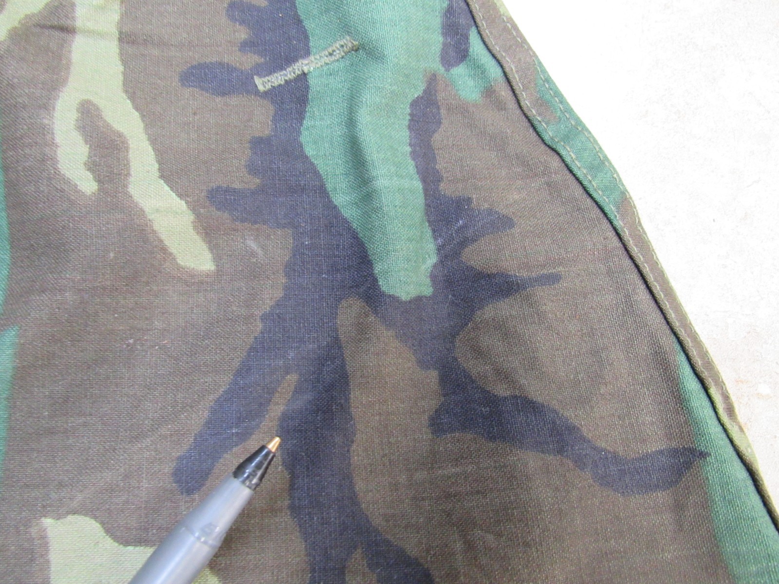 US Vietnam Era M1 Helmet Cover Erdl Woodland Camouflage Dated 1969 Original