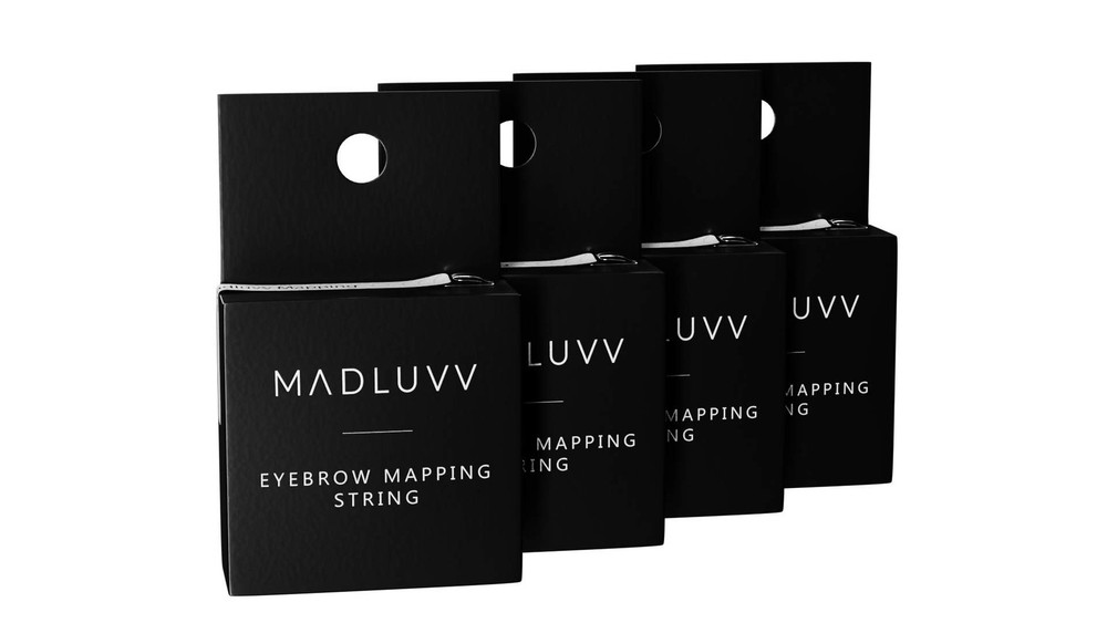 Mapping String – Black Pre-Inked Brow Mapping String for Microblading & PMU –...